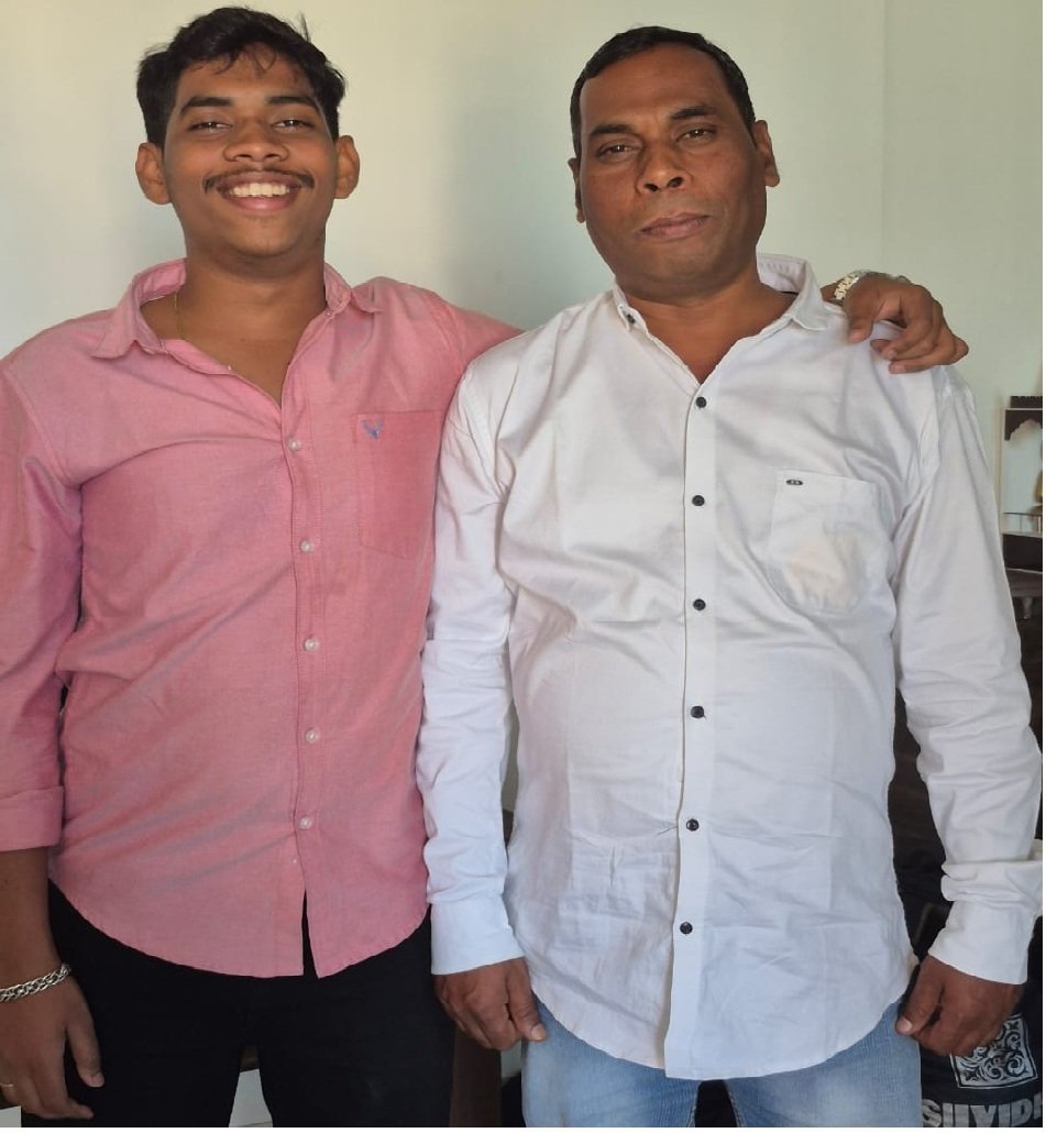 Suyash with Papa